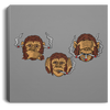 Smonking Monkeys Canvas With Frame