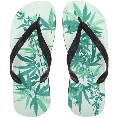Marijuana Flower Flip Flops