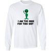 High Alien 2 /White Long T-Shirt