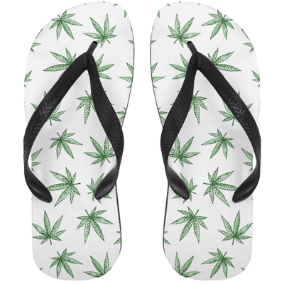 Cannabis Pot Leaf Flip Flops