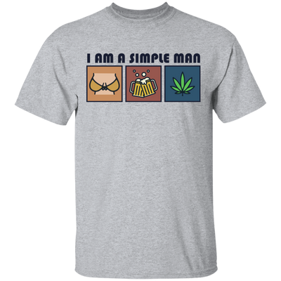 I Am Simple Man Weed T-SHIRT