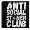 Anti Social Stoner Club Canvas With Frame