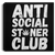 Anti Social Stoner Club Canvas With Frame