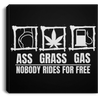 Ass Grass Gas Canvas With Frame