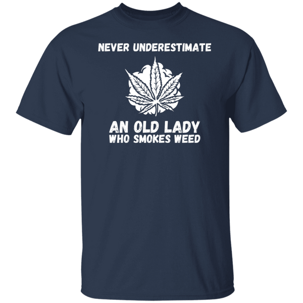 Old Lady /White T-Shirt - Stoner-Merch