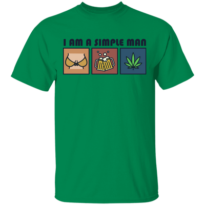 I Am Simple Man Weed T-SHIRT