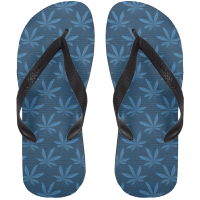Cannabis Plant Flip Flops