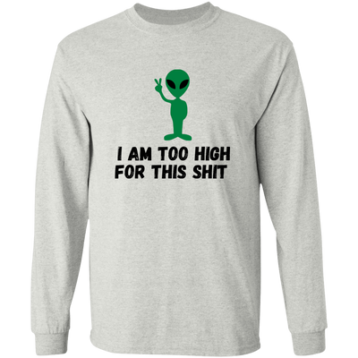 High Alien 2 /White Long T-Shirt