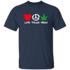 Love Peace Weed /Black T-Shirt