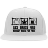 Ass Grass Gas /White Flexfit Cap