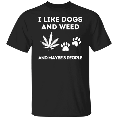 I Loke Dogs & Weed (White) T-Shirt