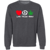 Love Peace Weed Sweatshirt