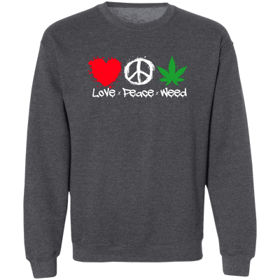 Love Peace Weed Sweatshirt