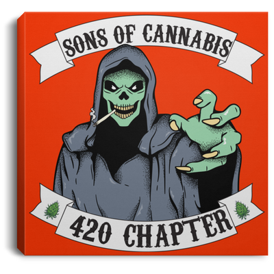 Sons Of Cannabis Canvas With Frame