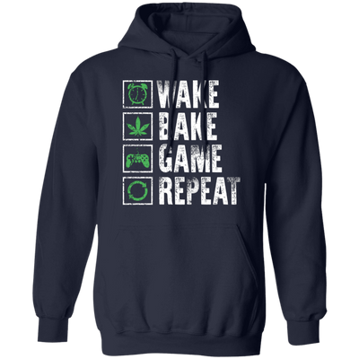 Wake Bake Game Repeat Hoodie