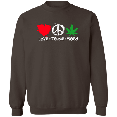 Love Peace Weed Sweatshirt