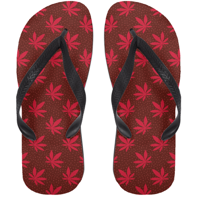 Marijuana Plant Flip Flops