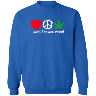 Love Peace Weed Sweatshirt