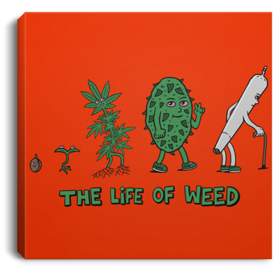The Life Of Weed Canvas With Frame