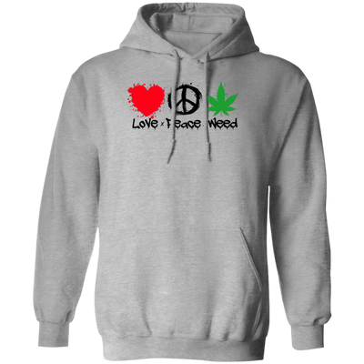 Love Peace Weed Hoodie