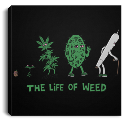 The Life Of Weed Canvas With Frame