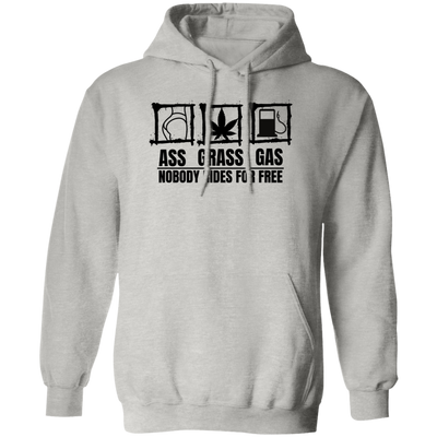 Ass Grass Gas /white Hoodie