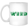 Weed Leaf 11 oz. White Mug