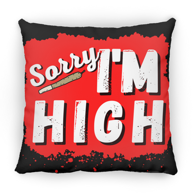 Sorry I'M High Pillow (Small)