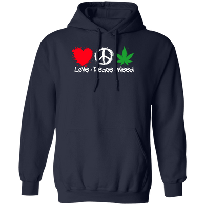 Love Peace Weed /Black Hoodie