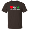 Love Peace Weed /Black T-Shirt