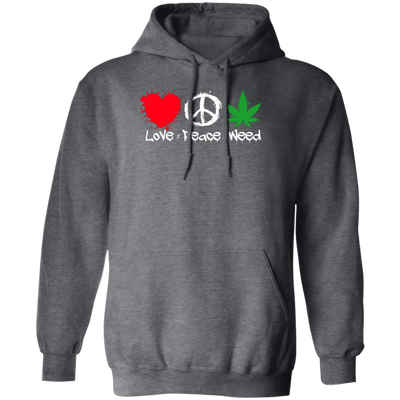Love Peace Weed /Black Hoodie