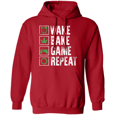 Wake Bake Game Repeat Hoodie