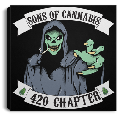 Sons Of Cannabis Canvas With Frame